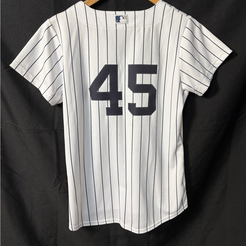 Nike MLB Yankees Pinstripe Baseball Jersey Women’s medium Giraldi Voit Fielder